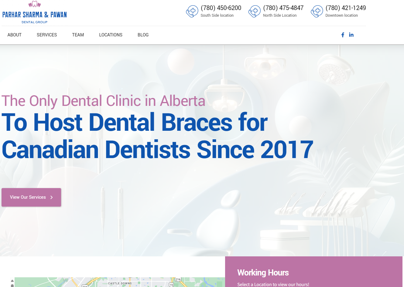 Parhar Dental Clinic Website Development